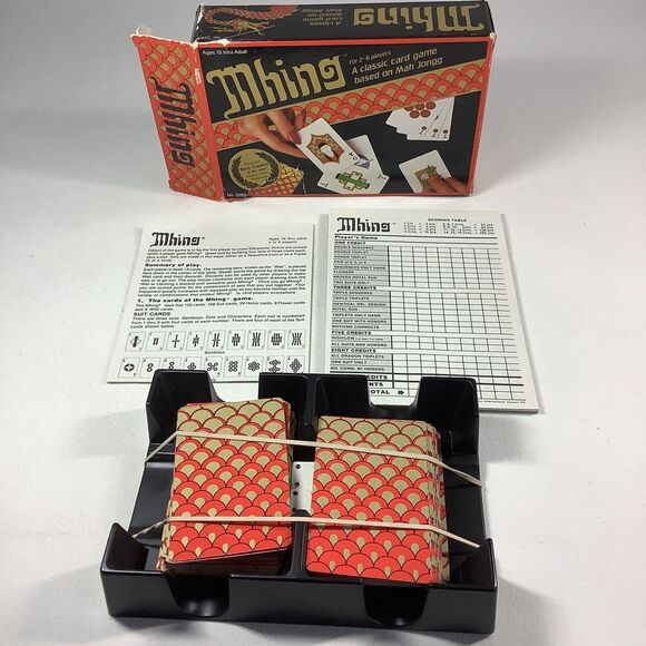 VINTAGE‎ Mhing Card Game COMPLETE Suntex 1983 Based on Classic Mah Jongg - Picture 6 of 6